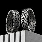 PENDRA Celtic Knot Rock Steel Ring