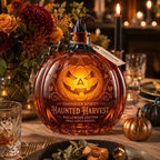 Spooky Jack‑O‑Lantern Liquor Decanter Halloween Pumpkin‑Shaped Glass Whiskey Bottle Home Tabletop Ornament X‑mas Present