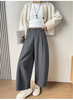 PENDRA Wide Leg Waist Straight Pants