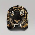 1pc, Tiger Print Golden  Cap, Unisex, Casual and Fashionable, Outdoor Sun Protection, Breathable and Adjustable, Trendy Street