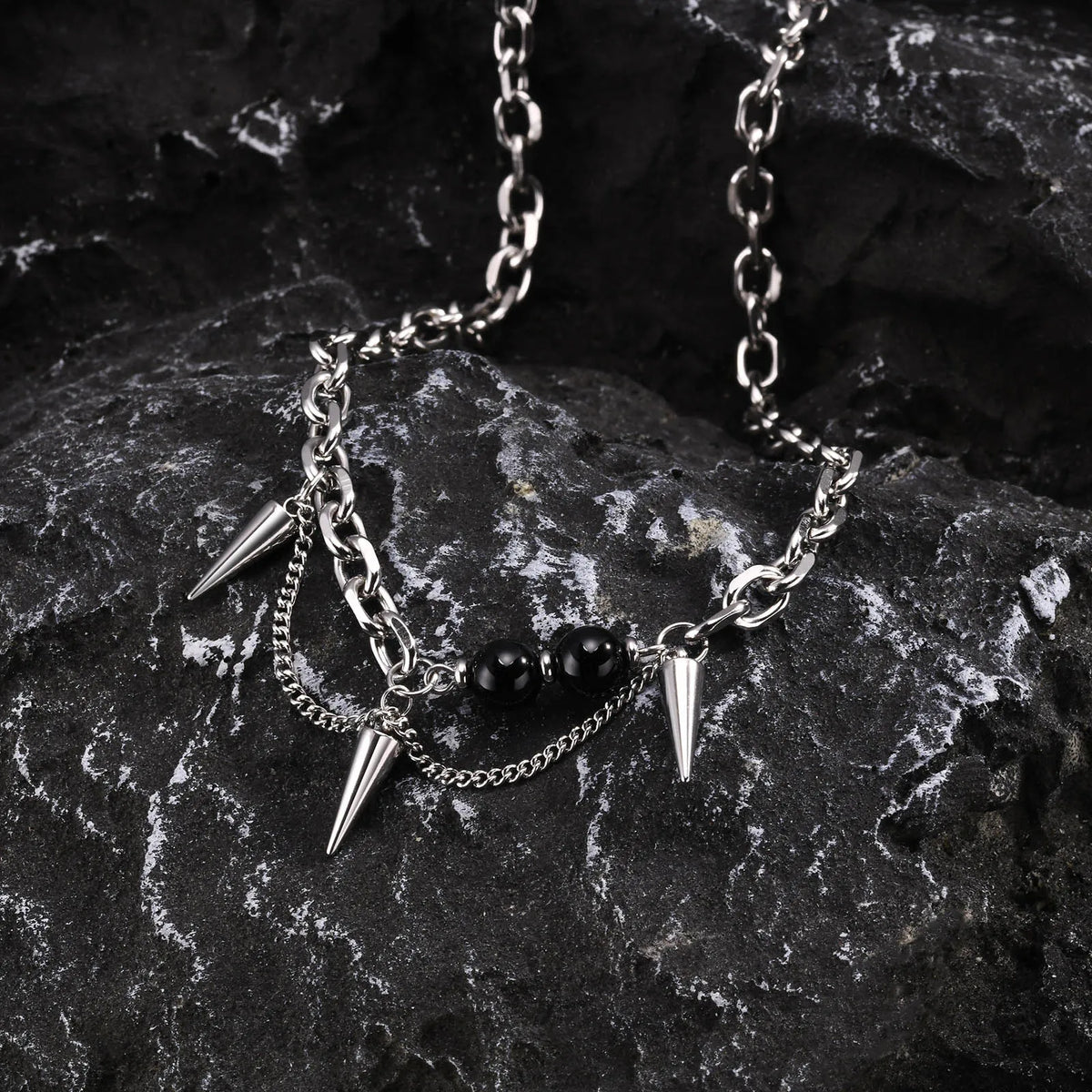 PENDRA Rolo Cone Chain Necklace