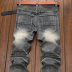 PENDRA Denim Straight Ripped Pants