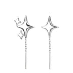 PENDRA Silver Gold Stamp Earrings