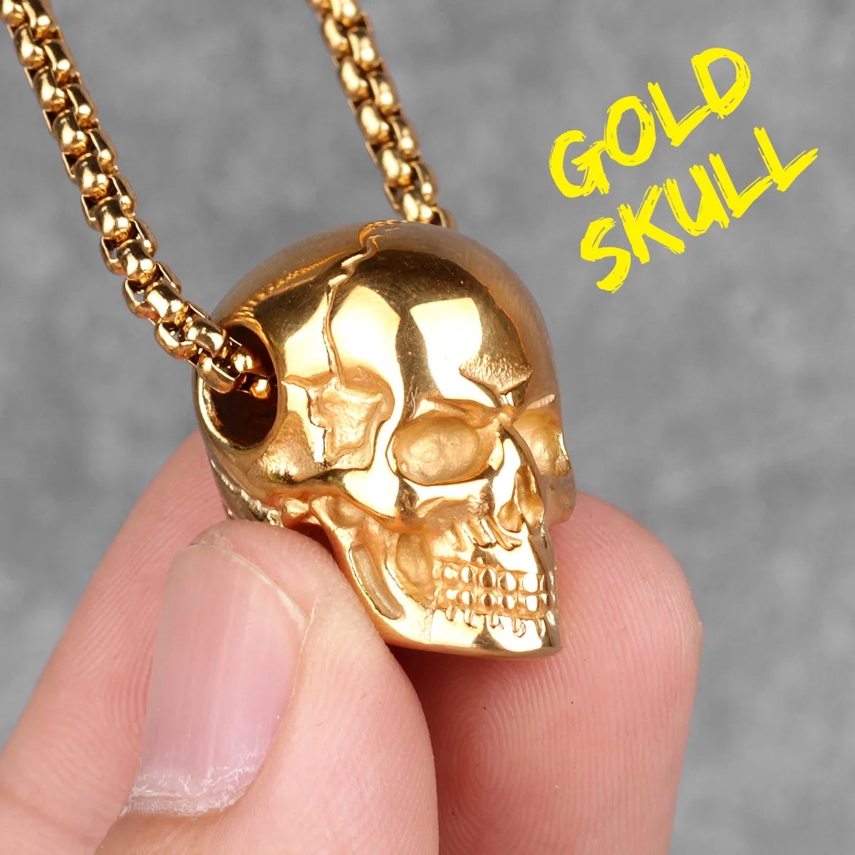 PENDRA Skull Boyfriend Steel Necklace