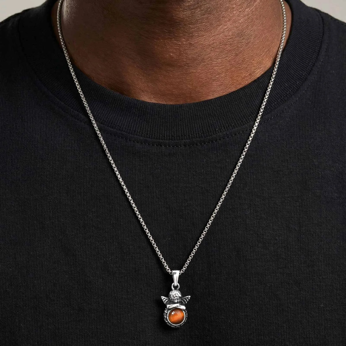 PENDRA Angel Stone Pendant Necklace