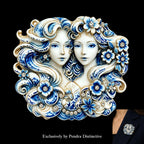 PENDRA Zodiac Porcelain Animal Brooch