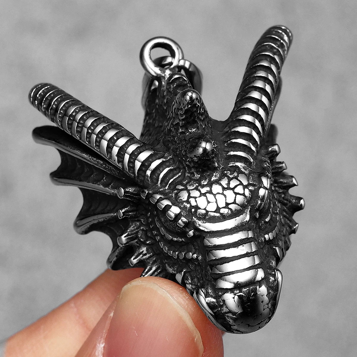 Dragon Head Men Necklaces Stainless Steel Pendant Chain Women Punk Fashion Jewelry New In Accessories Gifts Wholesale