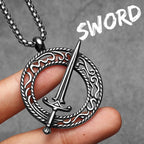 PENDRA Courage Sword Steel Necklace