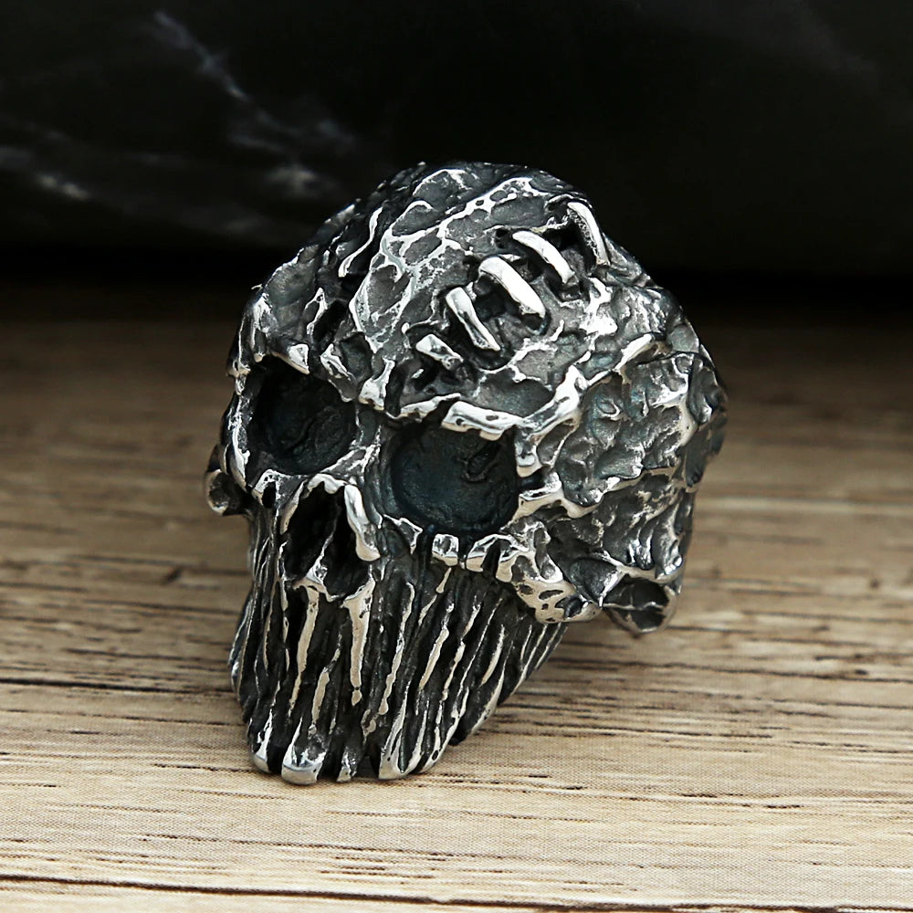 PENDRA Devilskull Gothic Black Devil Skull Ring