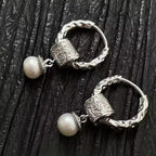 PENDRA Hoop Sterling Silver 3 Earrings