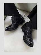 PENDRA Leather Youth Catwalk Shoes