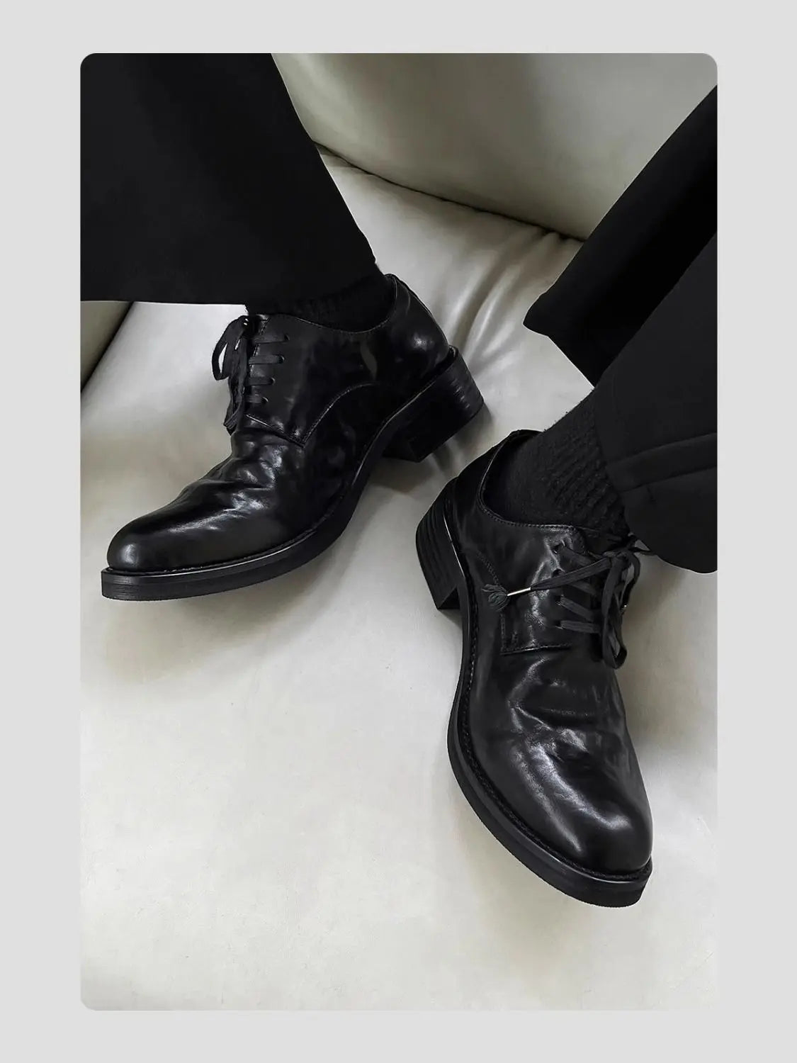 PENDRA Leather Youth Catwalk Shoes