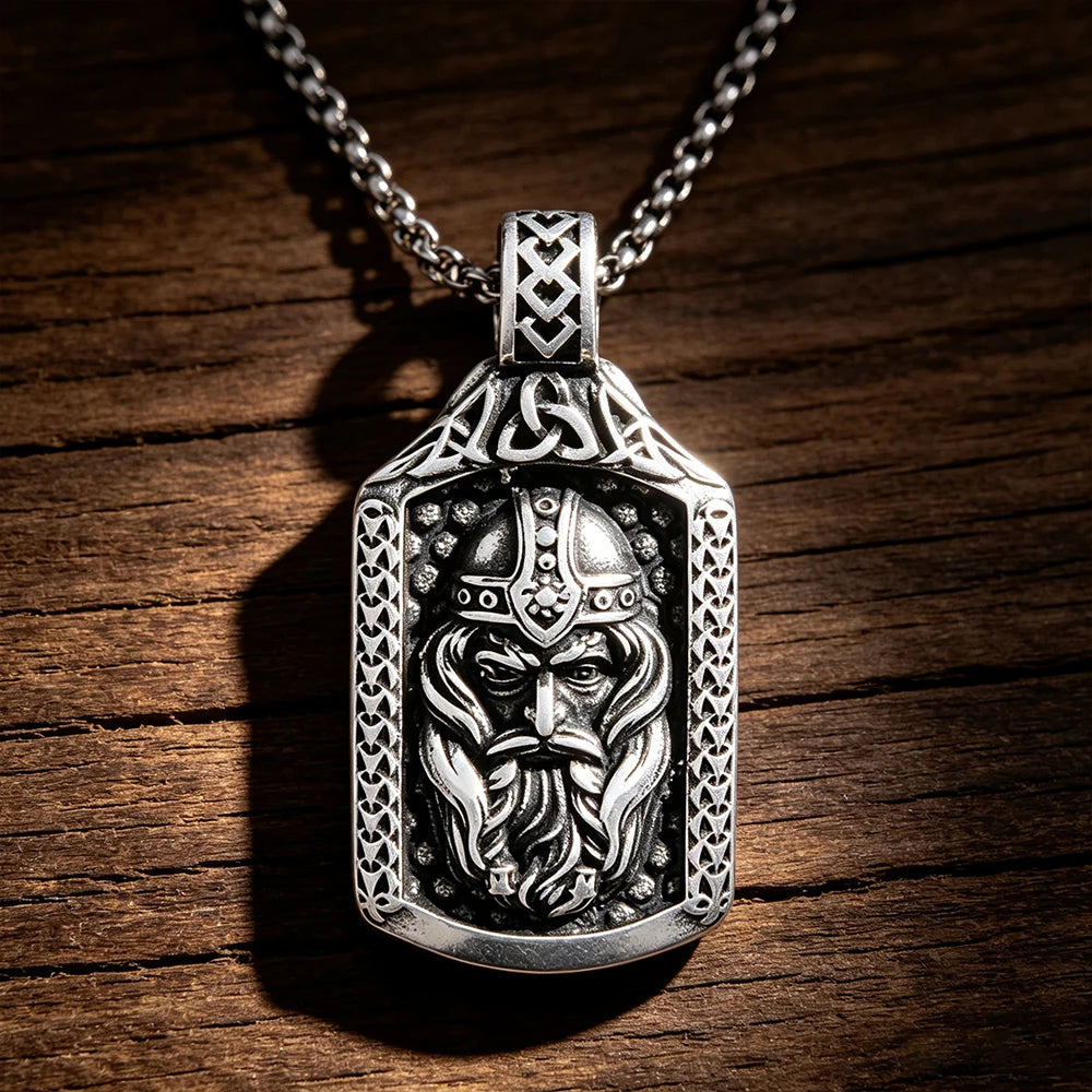 PENDRA Vikingwarrior Vintage Stainless Steel Warrior Necklace