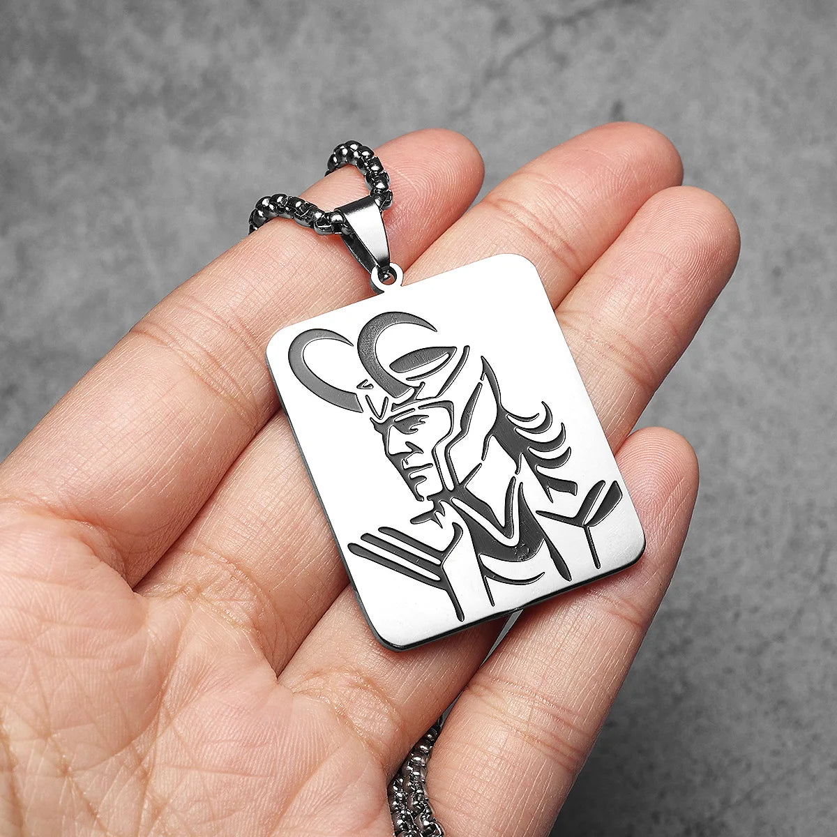 PENDRA Gods Loki Norse Steel Necklace