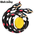 PENDRA Lovely Snakes And Egg Brooch