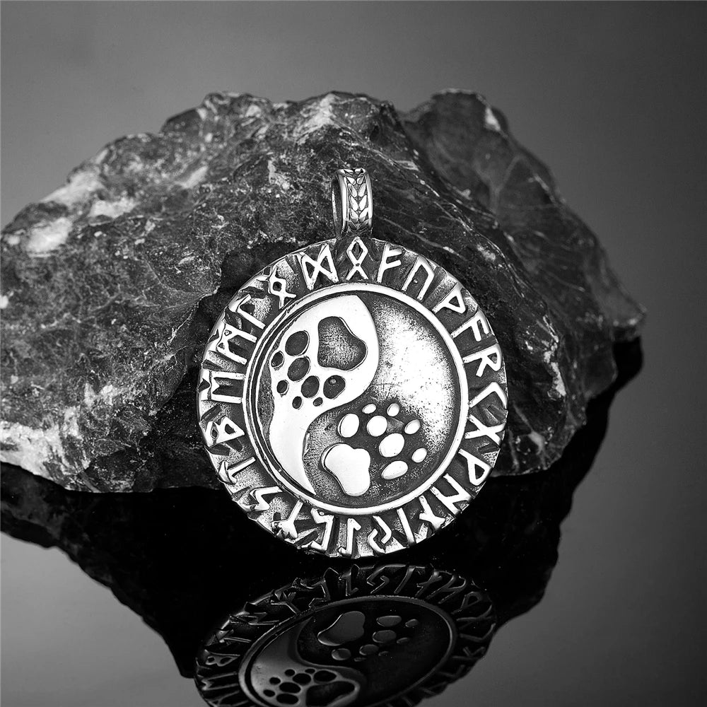 PENDRA Steel Rune Necklace