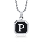 PENDRA Square Twisted Pendant Necklace
