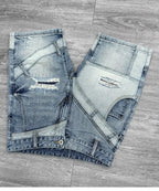 PENDRA Spliced Knee Length Shorts