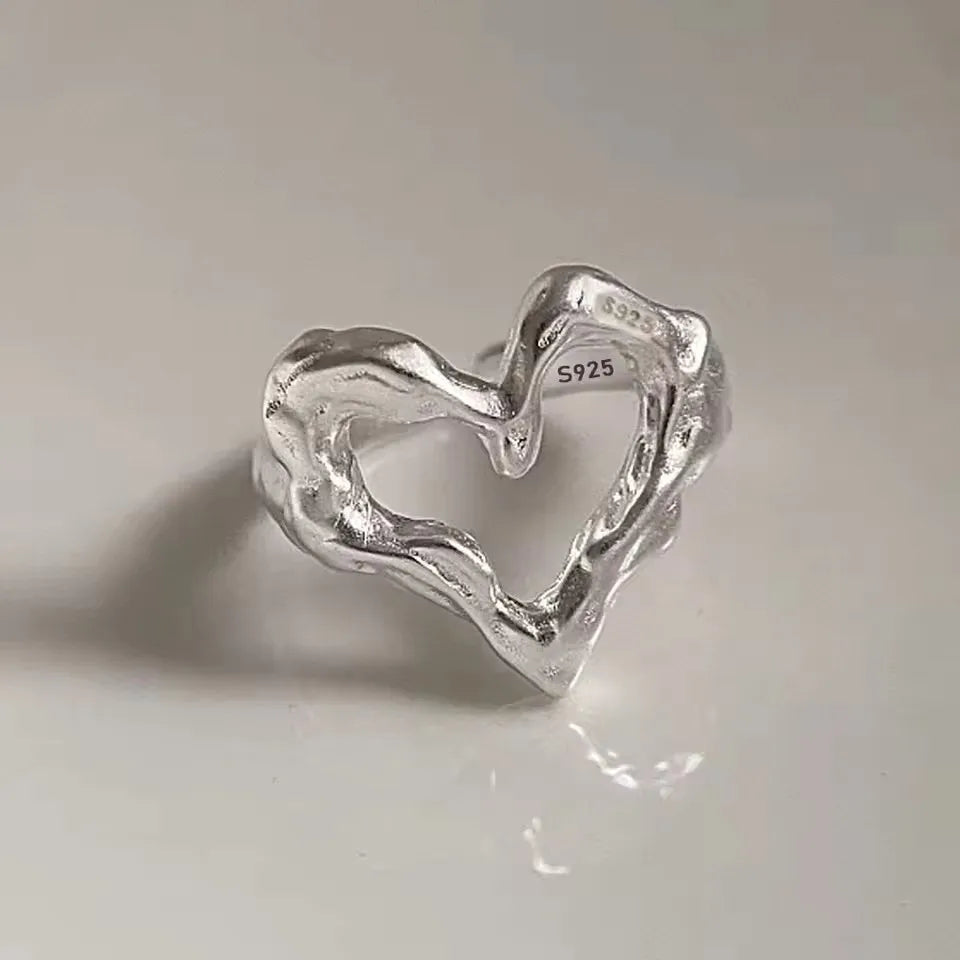 VENTFILLE 925 Sterling Silver Double Layer Vintage Twisted Ring For Female Gift Trend Open Adjustable Design Jewelry Wholesale