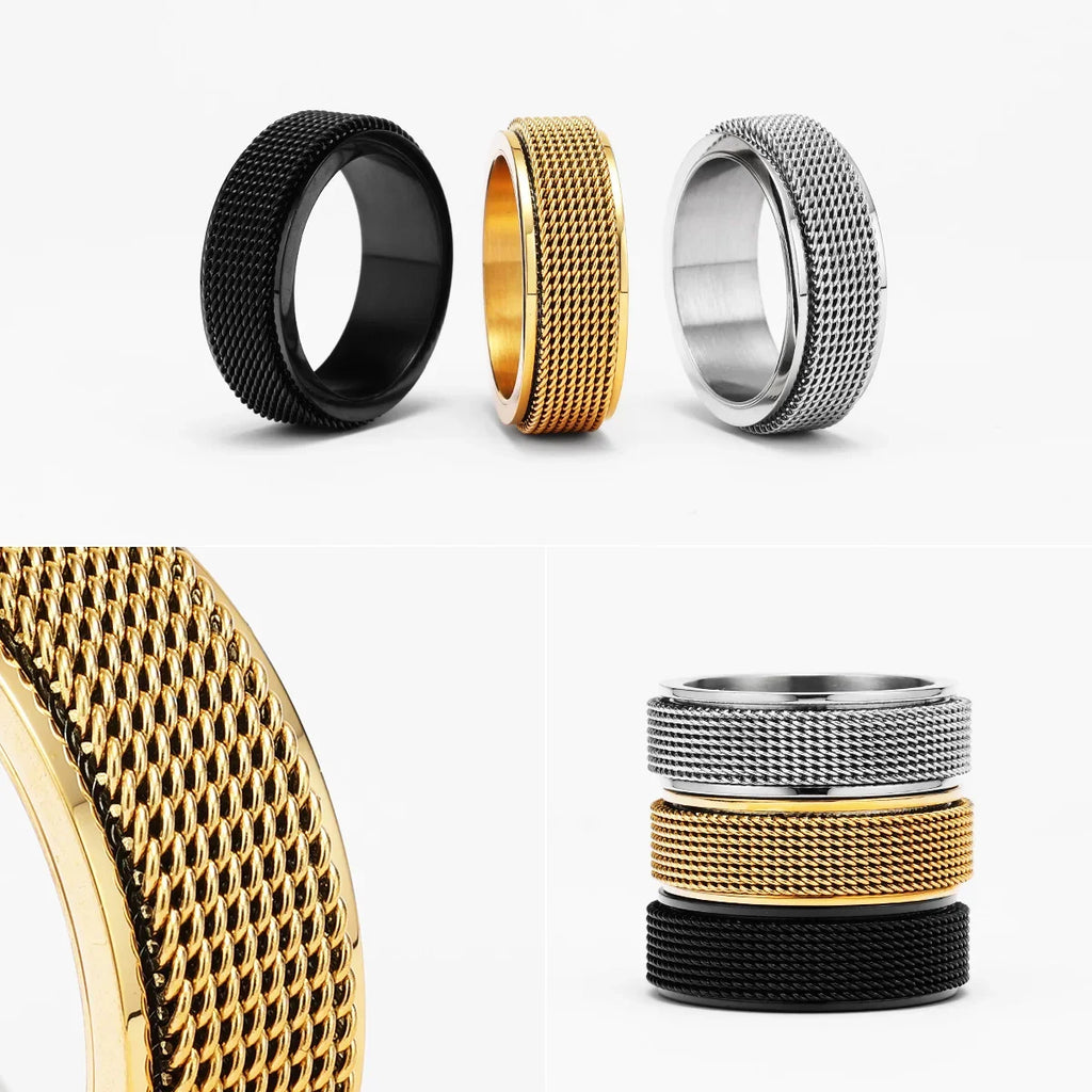PENDRA Fidget Spinner Braid Ring