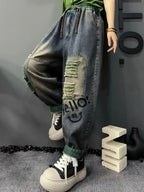 PENDRA Elastic Waist Harlan Pants