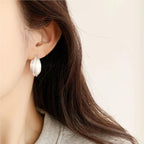 PENDRA Sterling Silve Matte Earrings