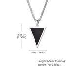 PENDRA Triangle Stone Pendant Necklace