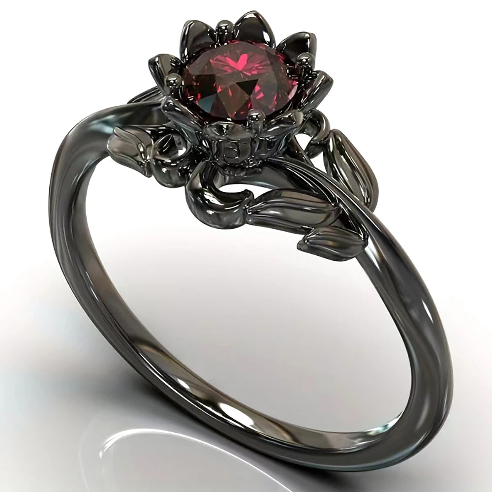PENDRA Flower Red Ring
