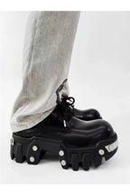 PENDRA Leather Iron Head Shoes