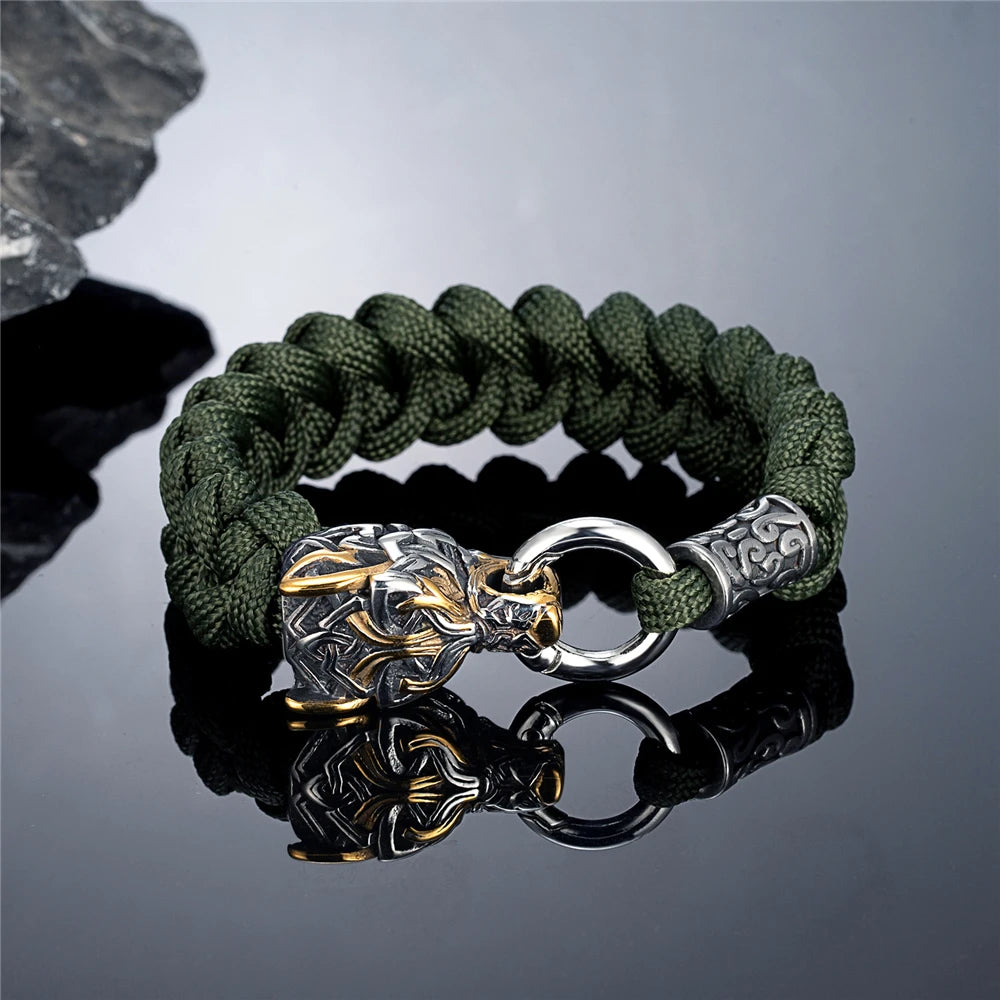 PENDRA Celtic Knot Rune Steel Bracelet