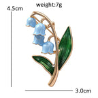 PENDRA Lilymay Enamel Lily Flower Brooch