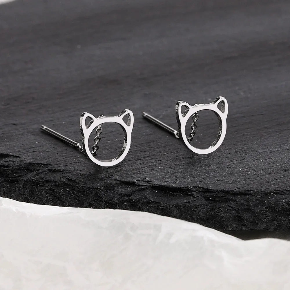 PENDRA Hollow Out Sterling Silver Earrings