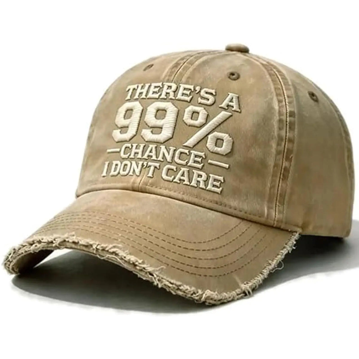 There’s A 99% Chance I Don’t Care Embroidered Dad Hat, Adjustable Distressed Embroidered I Don’t Care Cap Baseball Caps