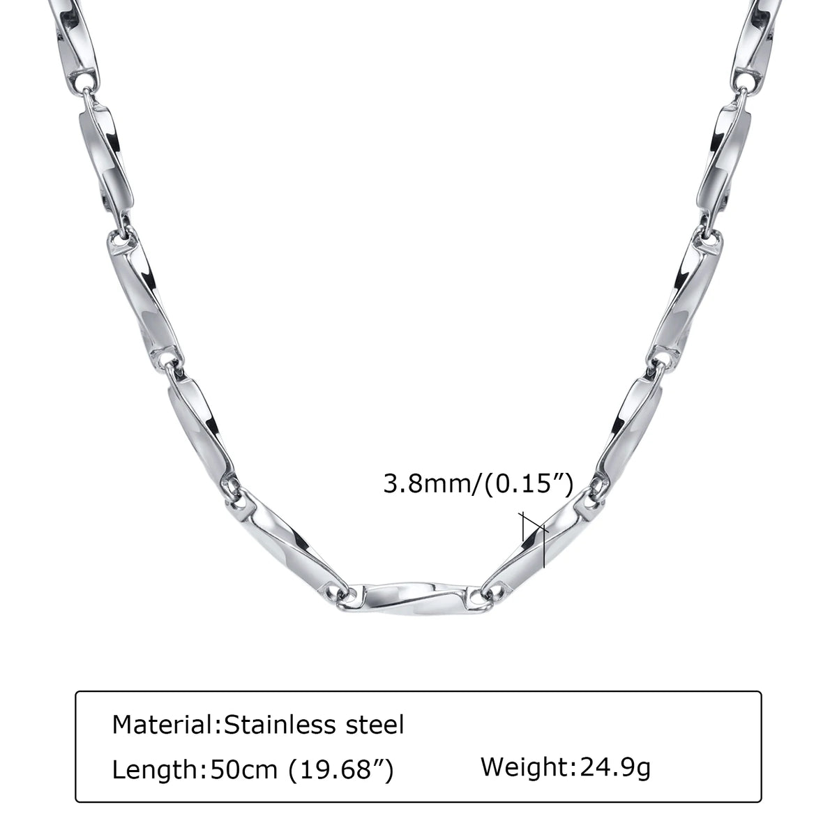 PENDRA Mobius Twisted Chain Necklace