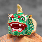 PENDRA Chinese Lion Dance Steel Ring