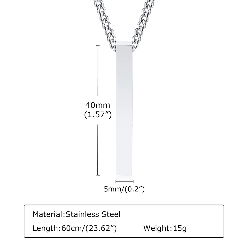 PENDRA Rectangle Bar Pendant Necklace