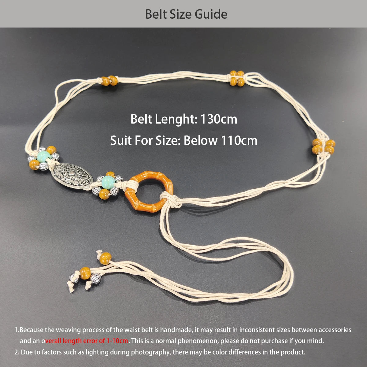 PENDRA Jadeelle Floral Boho Waist Chain Belt