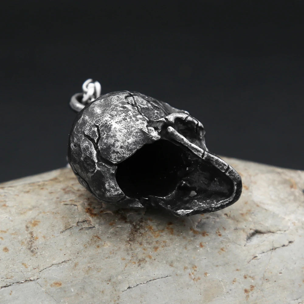 PENDRA Darkskull Gothic Stainless Steel Skull Pendant