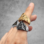 PENDRA Masonic Illuminati Octopus Steel Ring