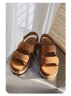 PENDRA Cowhide Non Stuffy Sandals