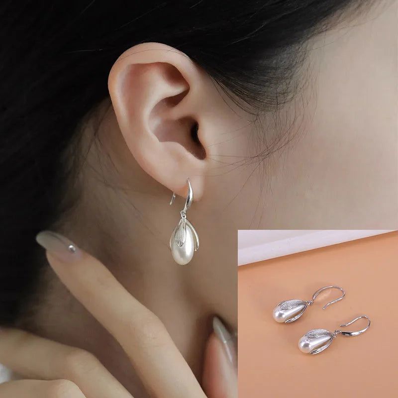 PENDRA Liquid Lava Sterling Silver Earrings