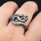 PENDRA Snakeband Simple Stainless Steel Snake Ring