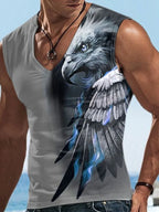 PENDRA Sports Sleeveless Neck Lion T-Shirt