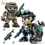 PENDRA Military Mecha Swat Building Set