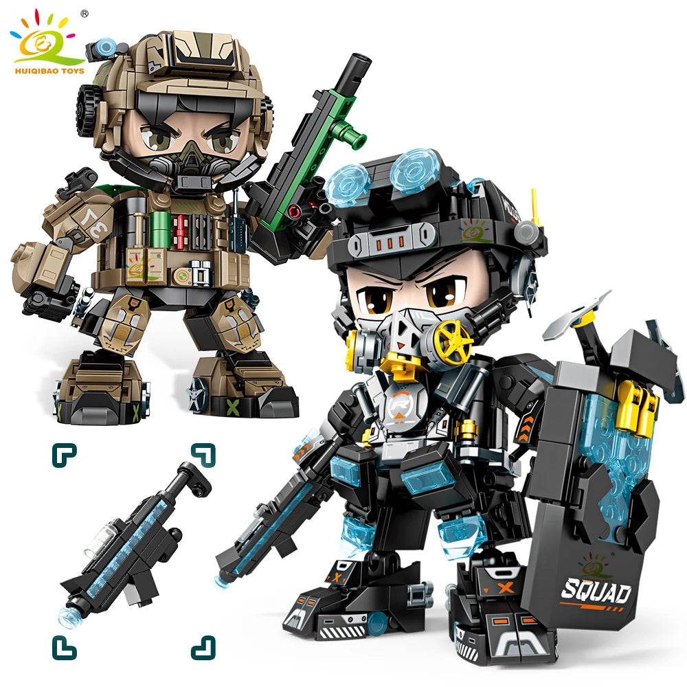 PENDRA Military Mecha Swat Building Set