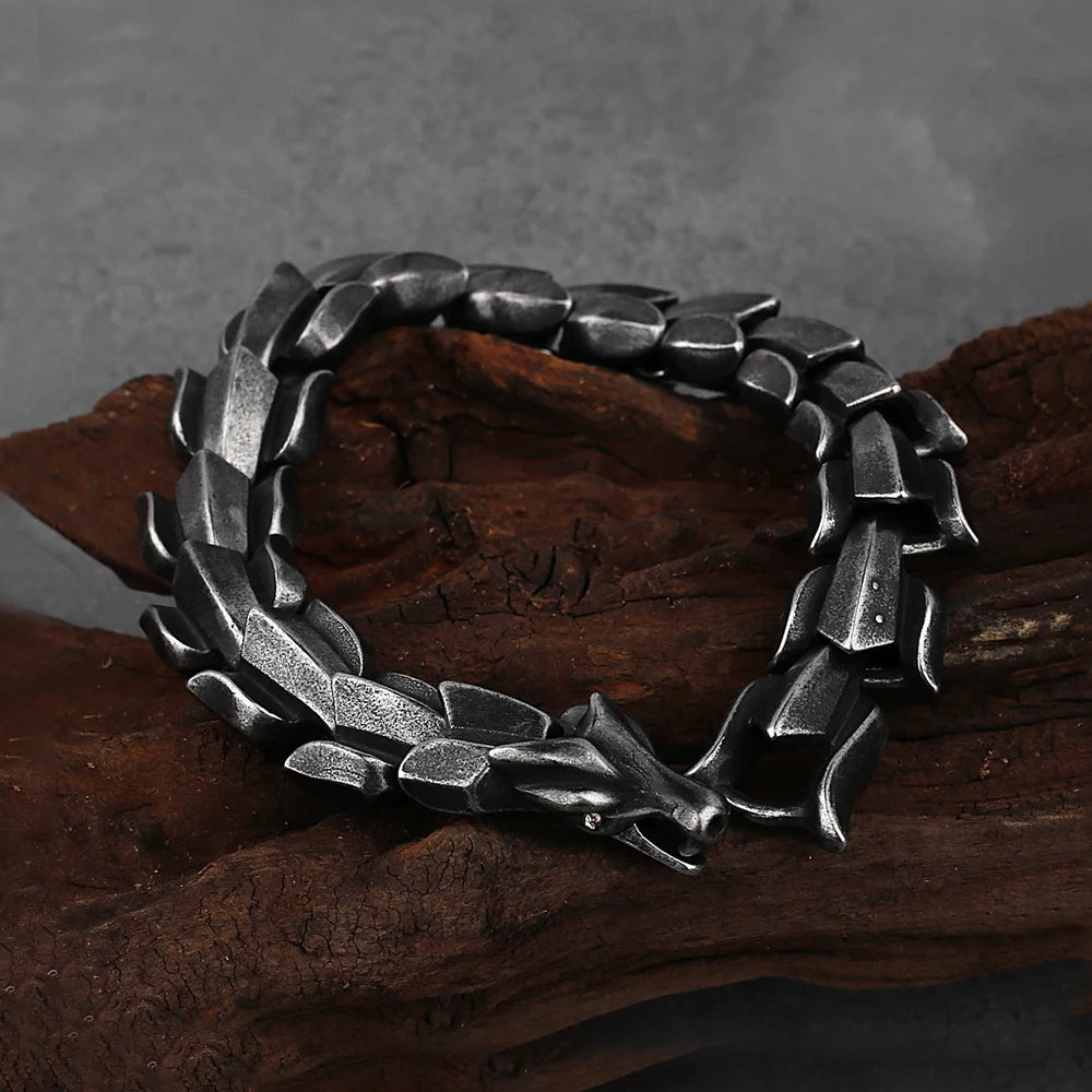 PENDRA Highpolish Skull 316L Stainless Steel Bracelet