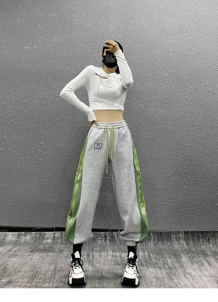 PENDRA Side Color Blocked Pants