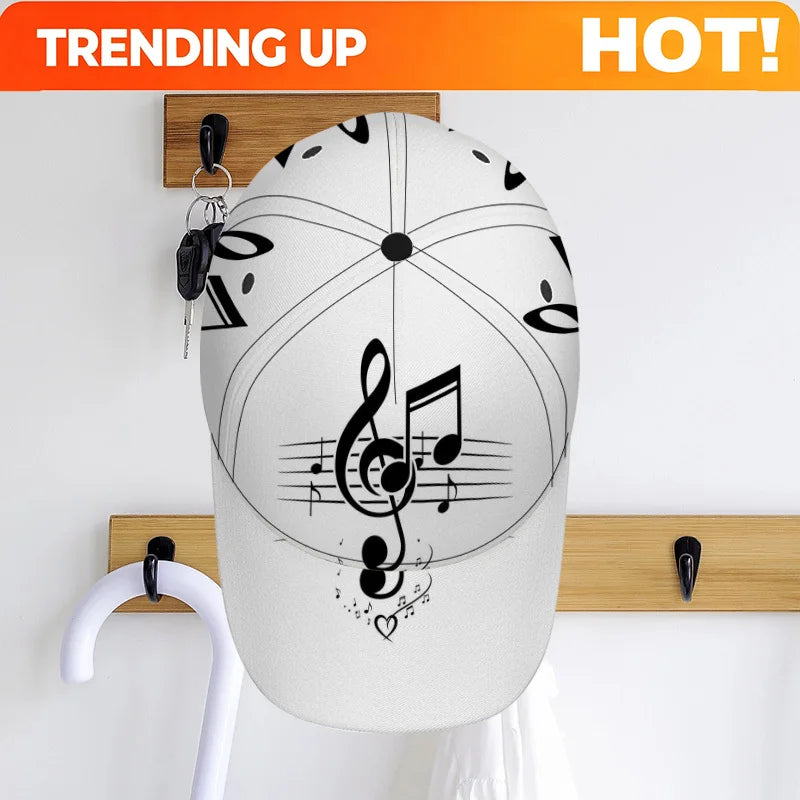 PENDRA Classic Musical Notes Baseball Cap