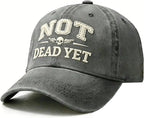 PENDRA Not Yet Embroidered Funny Vintage Cotton Dad Adjustable Baseball Cap