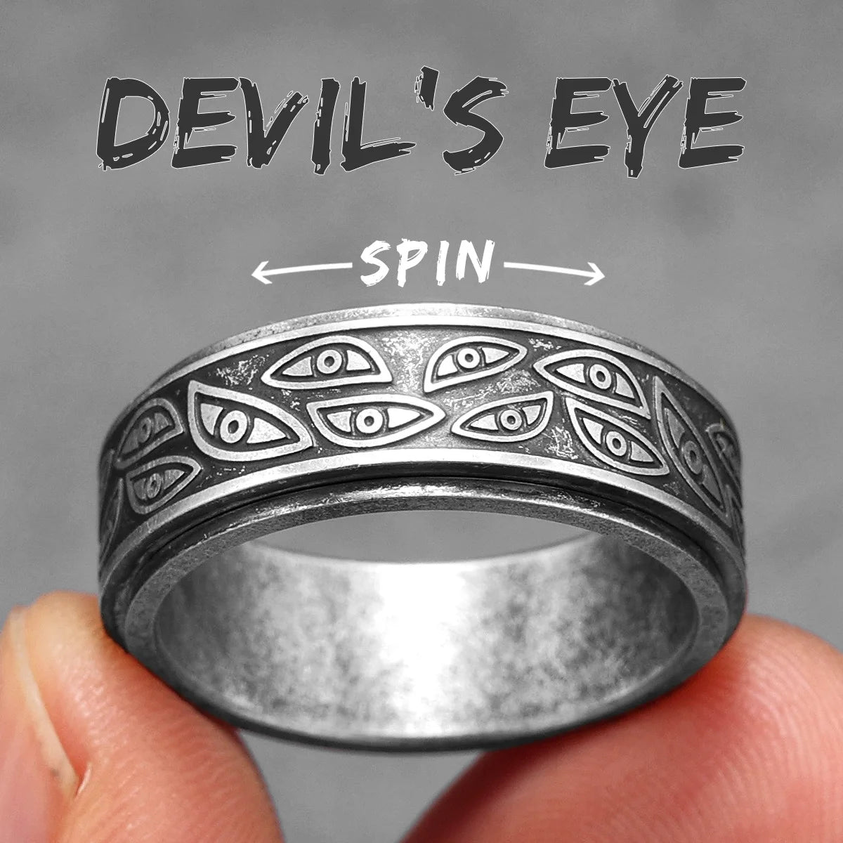 PENDRA Devil Multi Eyes Ring